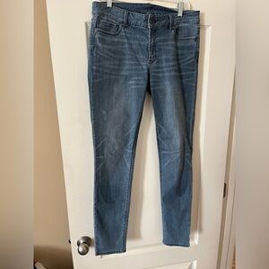 White House Black Market Blue Skinny Jeans